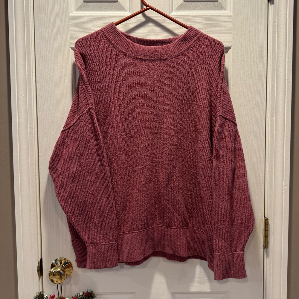 Aerie Mauve Knit Sweater